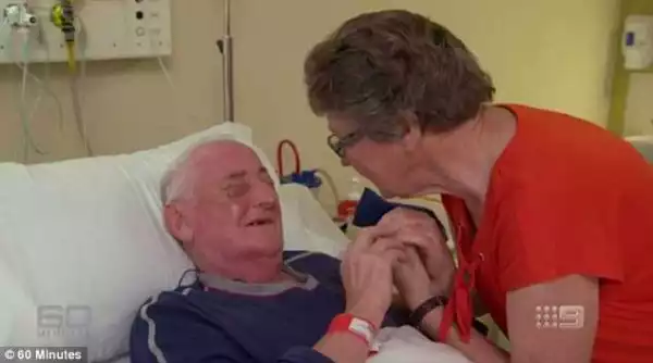 Blind Man Sees Wife First Time In Decades After Tooth Was Inserted Into His Eyes (Photos)